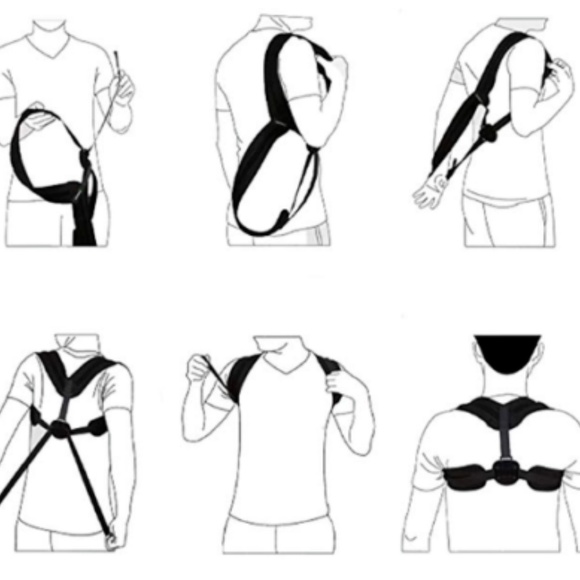 Unisex Adjustable Posture Corrector Back Support Relief - Picture 5 of 7